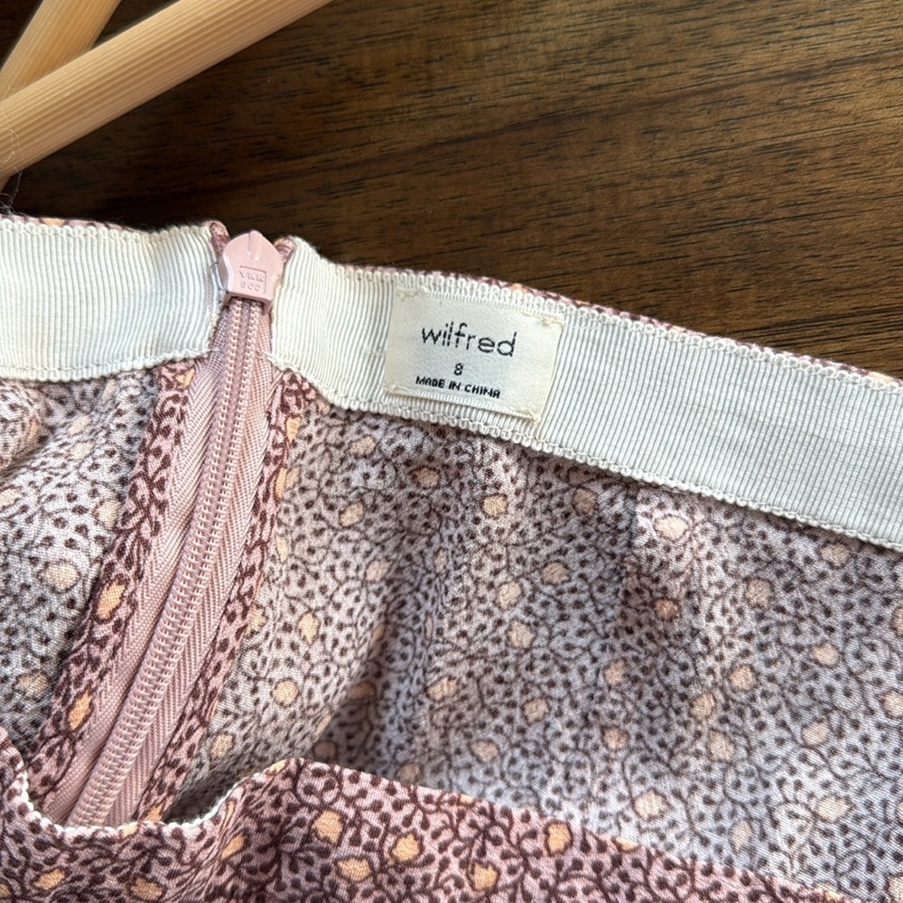 Wilfred Red Floral Pencil Skirt 8 - Picture 6 of 8